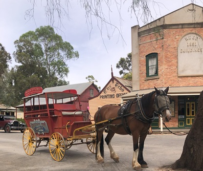 Visit Swan Hill Pioneer Settlement and have a Cart Ride
