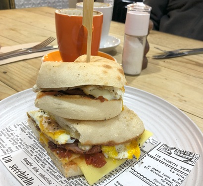 Egg and Bacon Roll