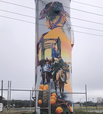 Painting Bendigo Scotish Band