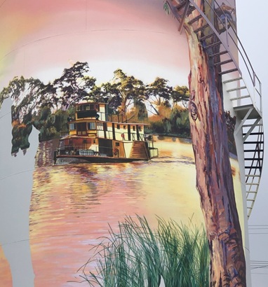 Tank Mural Barham NSW