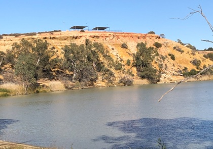 Looking up at Heaven Clifftop