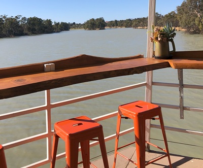 Murray River from cafe Murray River Queen