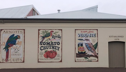 Murals of old Aussie Favourites