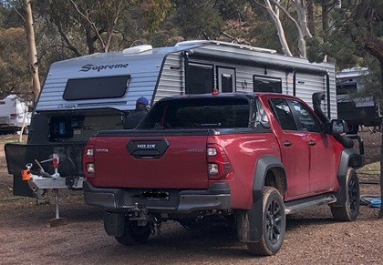 Our Caravan Site at Rawnsley Station