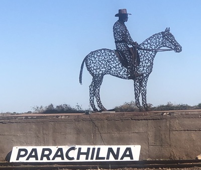 Parachilna Sculpture Horse and Rider