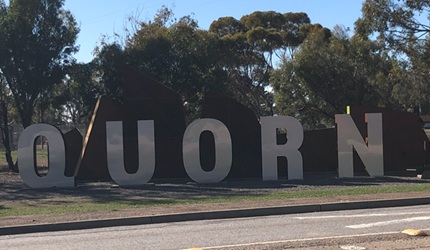 Quorn Sign