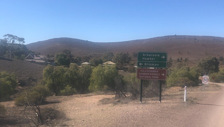 Driving into Blinman