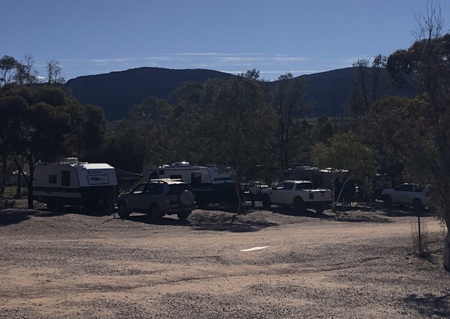 View from Camp Kitchen across Caravan Park